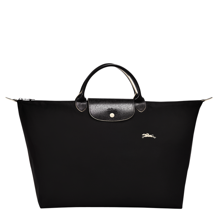 Longchamp  Le Pliage Club Large Travel Bag Black-Travel Bag-Longchamp