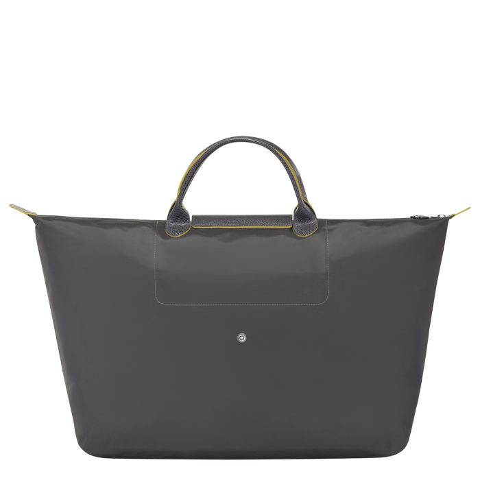 Longchamp  Le Pliage Club Large Travel Bag Gun Metal-Travel Bag-Longchamp