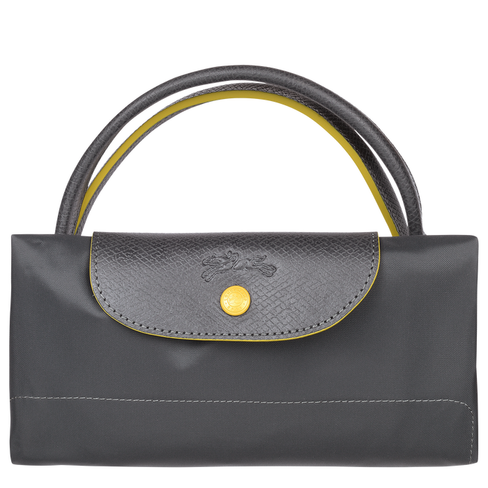 Longchamp  Le Pliage Club Large Travel Bag Gun Metal-Travel Bag-Longchamp