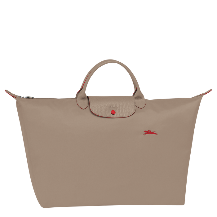 Longchamp  Le Pliage Club Large Travel Bag Brown-Travel Bag-Longchamp