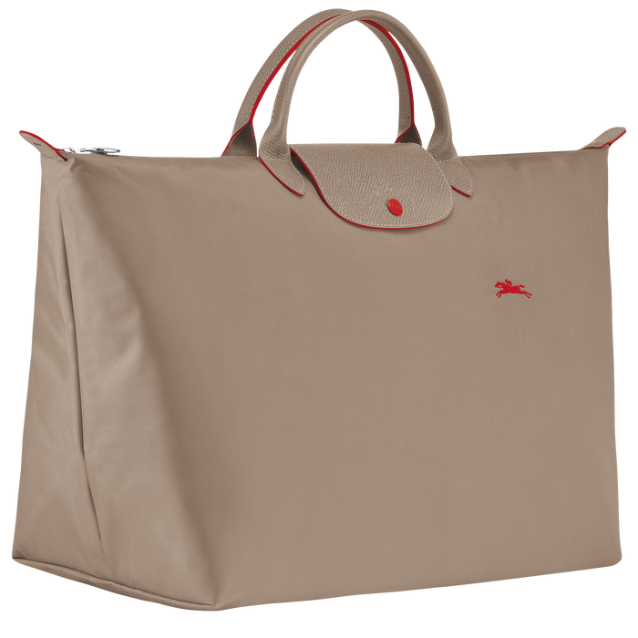 Longchamp  Le Pliage Club Large Travel Bag Brown-Travel Bag-Longchamp