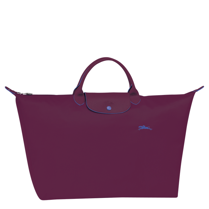 Longchamp  Le Pliage Club Large Travel Bag Plum-Travel Bag-Longchamp