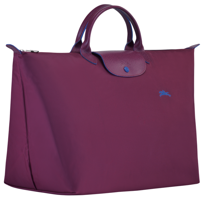 Longchamp  Le Pliage Club Large Travel Bag Plum-Travel Bag-Longchamp