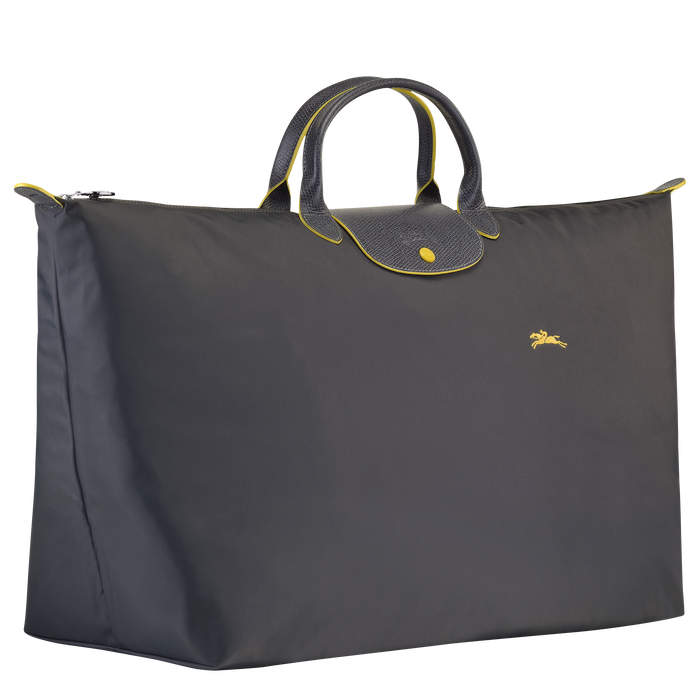 Longchamp  Le Pliage Club Extra Large XL Travel Bag Gun Metal-Travel Bag-Longchamp