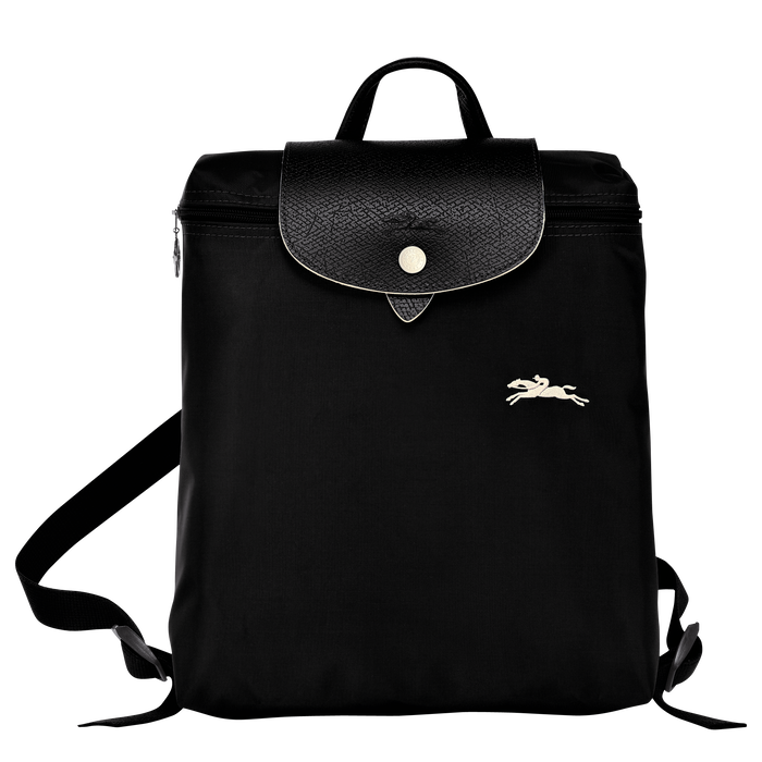 Longchamp Le Pliage Club Backpack Black-Backpack-Longchamp