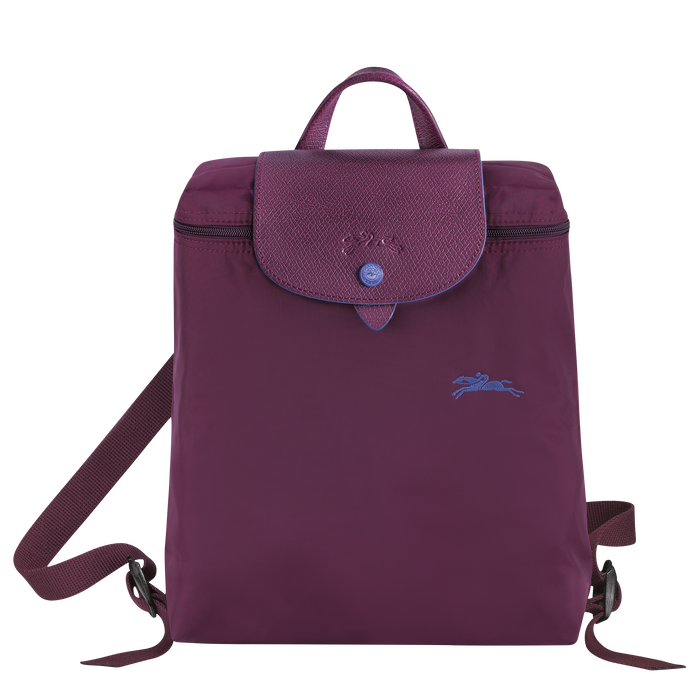 Longchamp Le Pliage Club Backpack Plum-Backpack-Longchamp