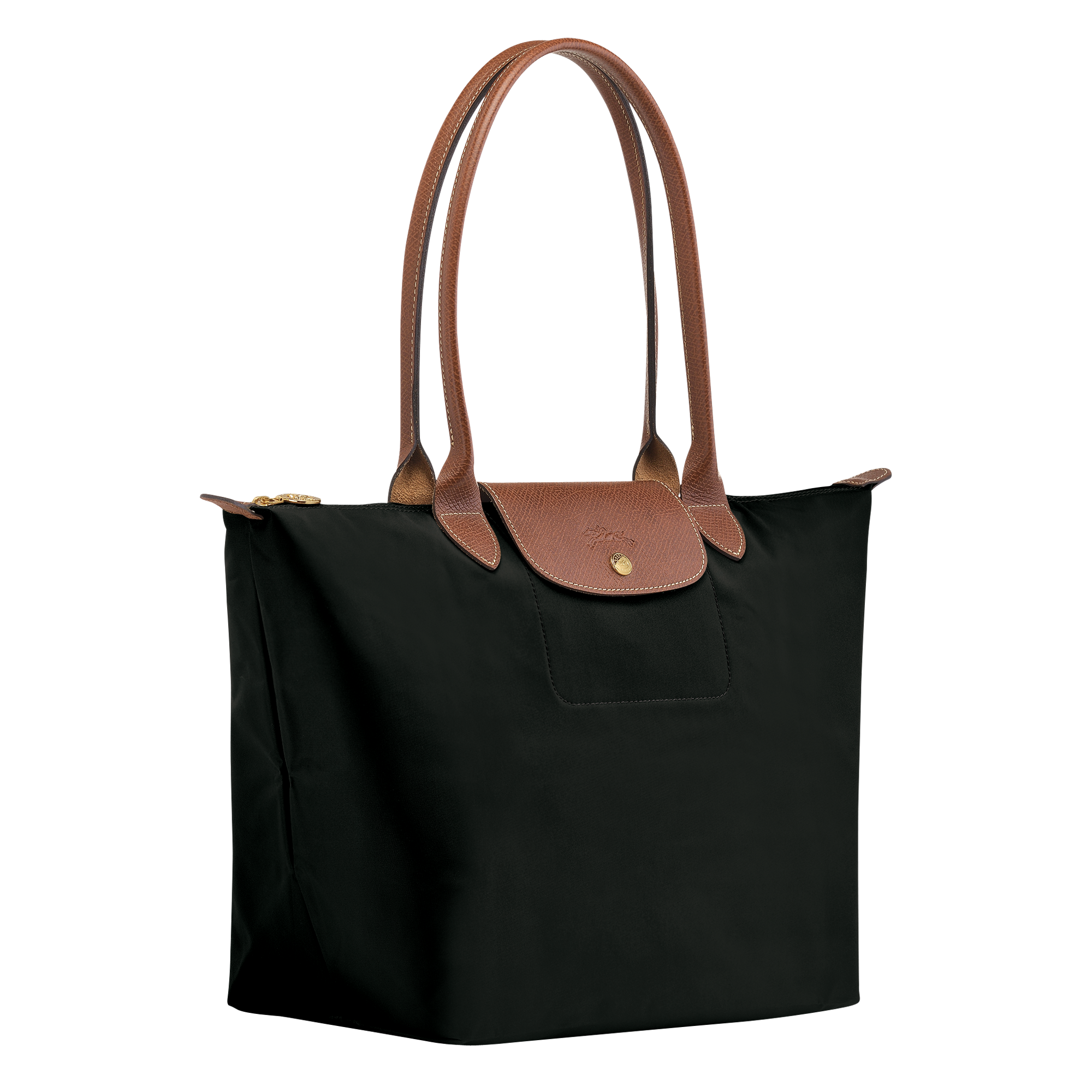 Le Pliage Original L Tote Bag Black - Recycled Canvas