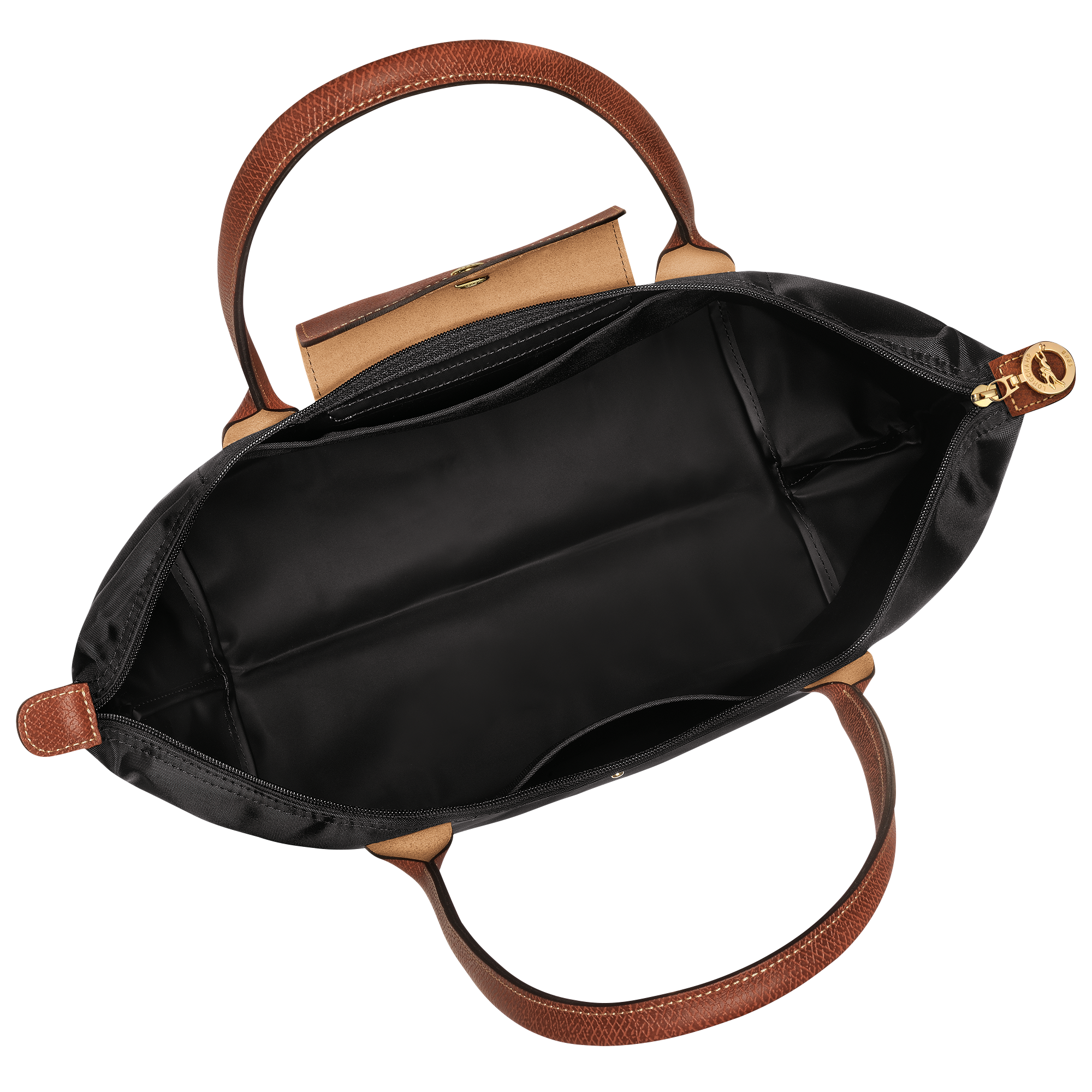 Le Pliage Original L Tote Bag Black - Recycled Canvas