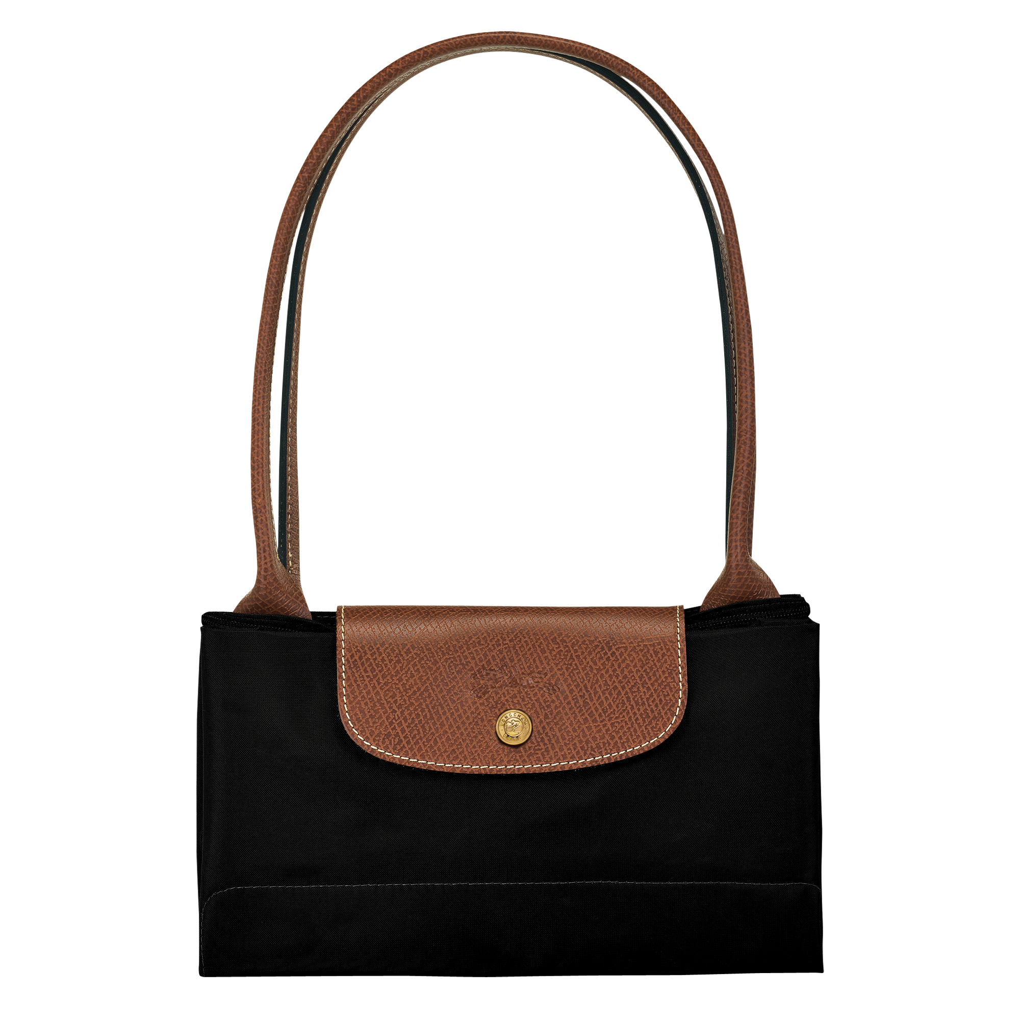 Le Pliage Original L Tote Bag Black - Recycled Canvas