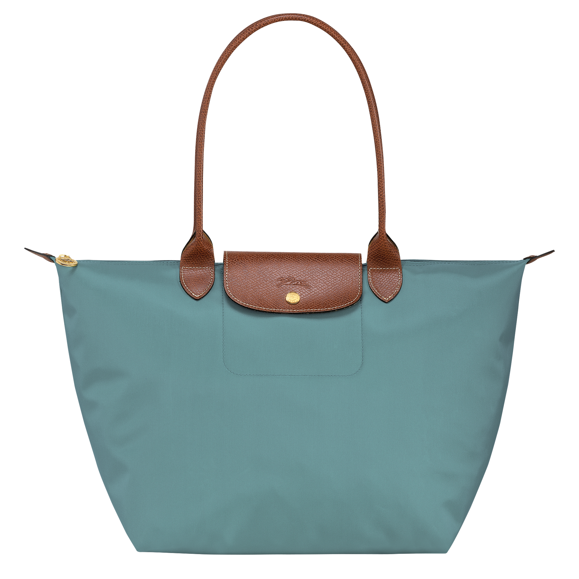 Le Pliage Original L Tote Bag Eucalyptus - Recycled Canvas