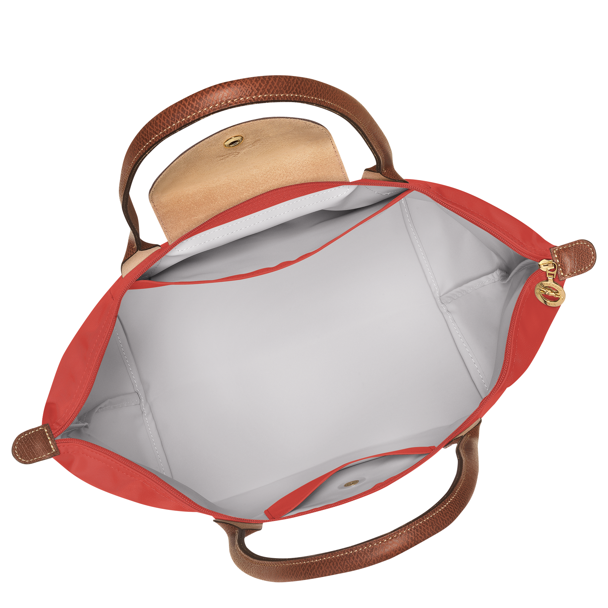 Le Pliage Original L Tote Bag Tomato - Recycled Canvas