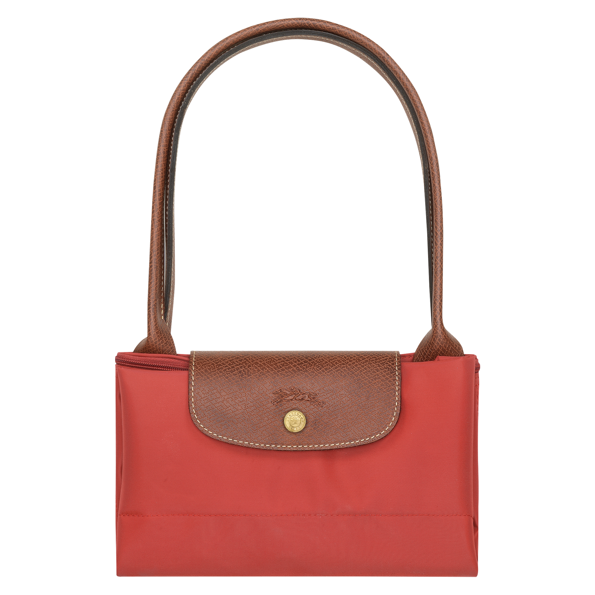 Le Pliage Original L Tote Bag Tomato - Recycled Canvas