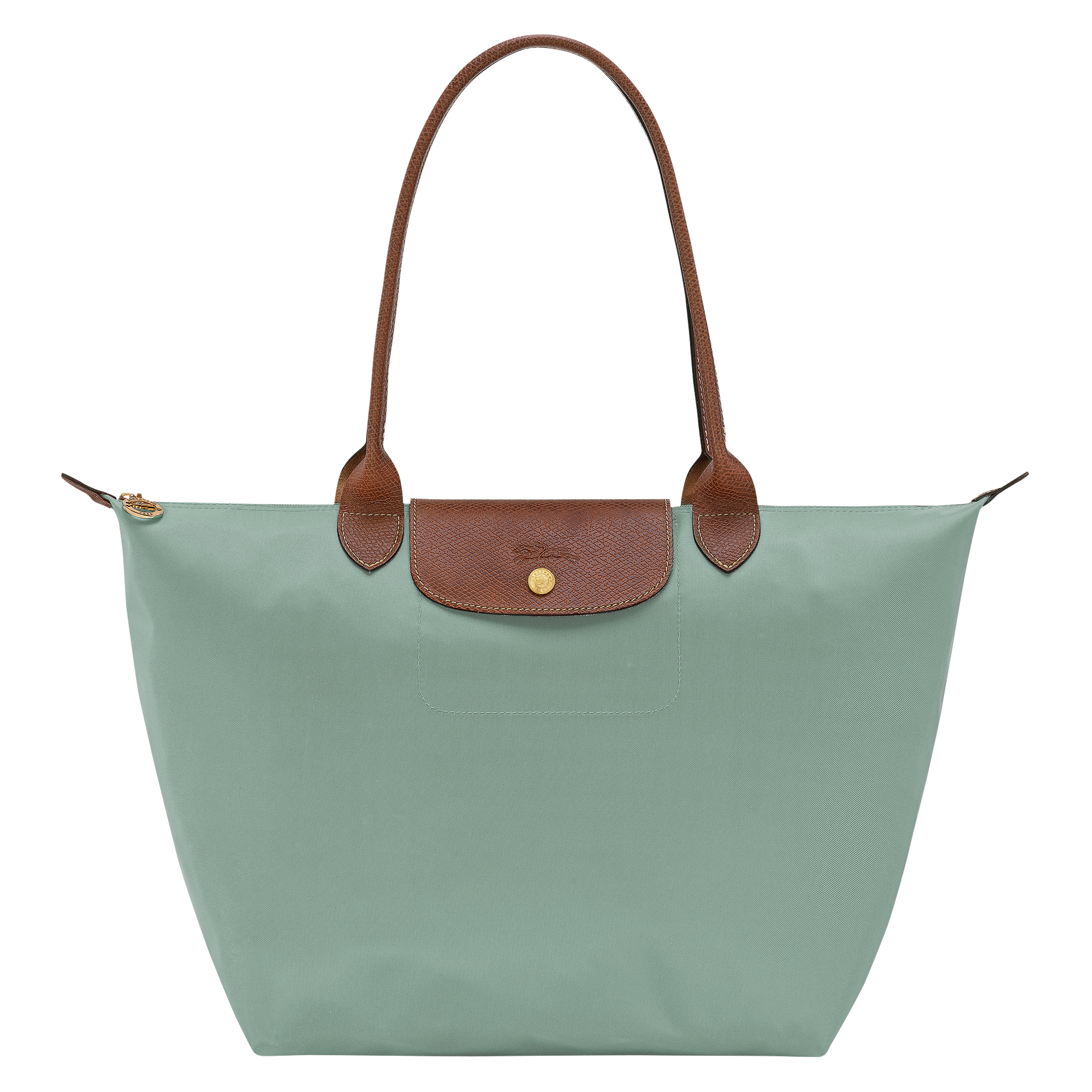 Le Pliage Original L Tote Bag Celadon - Recycled Canvas