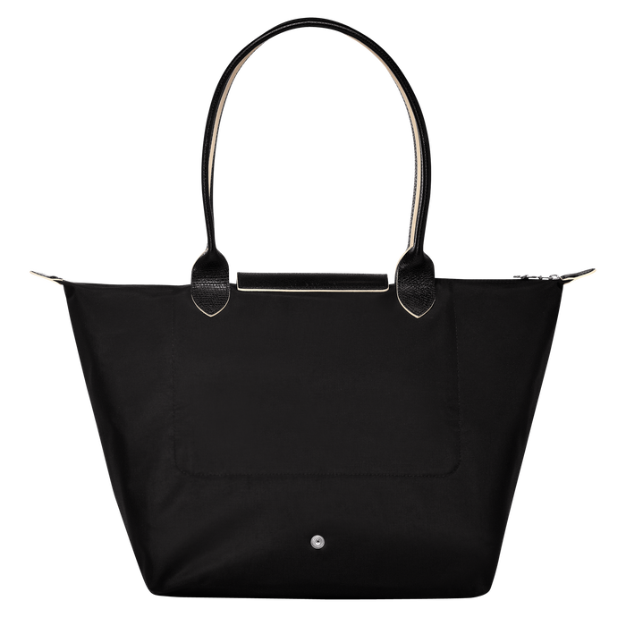 Longchamp Le Pliage Club Large Shoulder Bag Black-Tote Bags-Longchamp