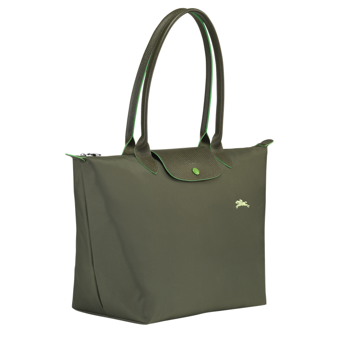 Longchamp Le Pliage Club Large Shoulder Bag Longchamp Green-Tote Bags-Longchamp