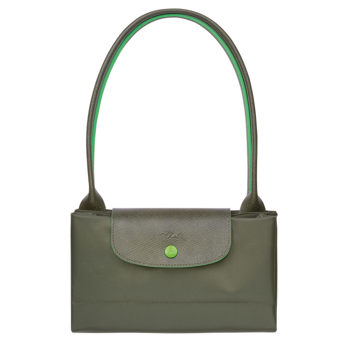 Longchamp Le Pliage Club Large Shoulder Bag Longchamp Green-Tote Bags-Longchamp