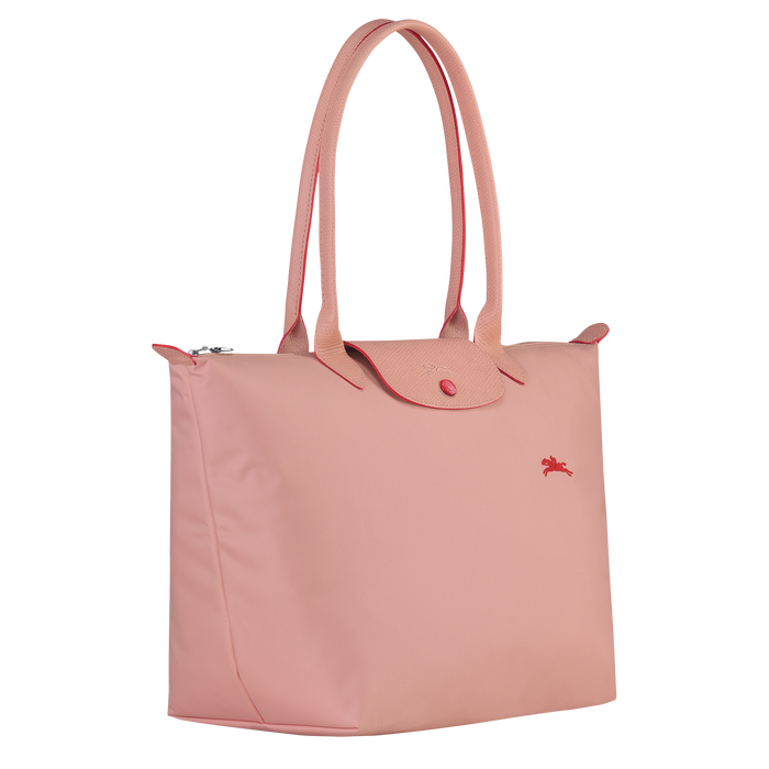 Longchamp Le Pliage Club Large Shoulder Bag Pinky-Tote Bags-Longchamp