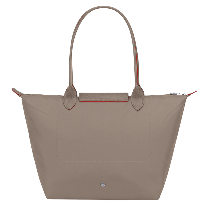 Longchamp Le Pliage Club Large Shoulder Bag Brown-Tote Bags-Longchamp