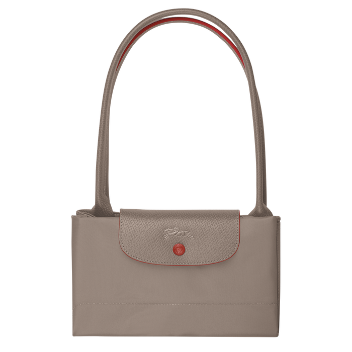 Longchamp Le Pliage Club Large Shoulder Bag Brown-Tote Bags-Longchamp