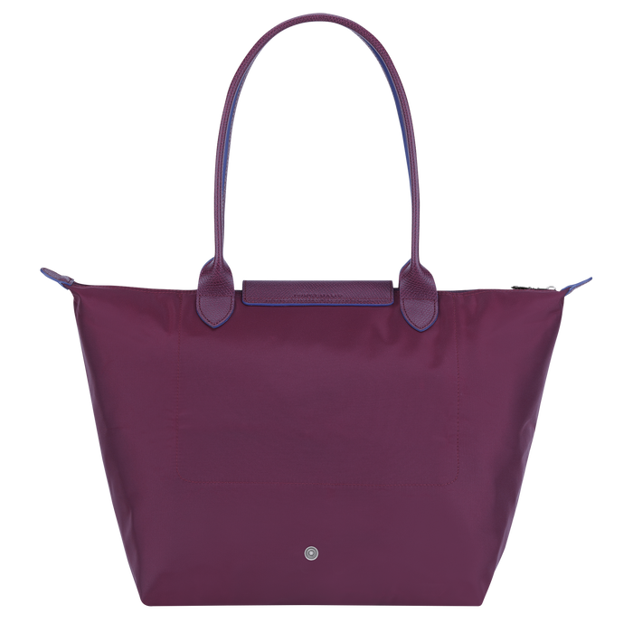 Longchamp Le Pliage Club Large Shoulder Bag Plum-Tote Bags-Longchamp