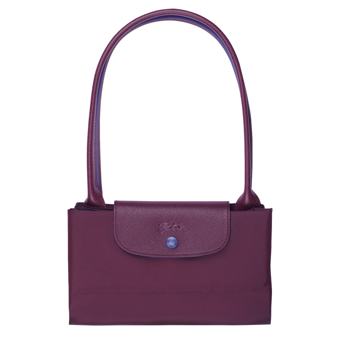 Longchamp Le Pliage Club Large Shoulder Bag Plum-Tote Bags-Longchamp