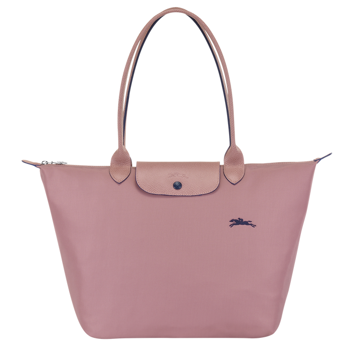 Longchamp Le Pliage Club Large Shoulder Bag Antique Pink-Tote Bags-Longchamp