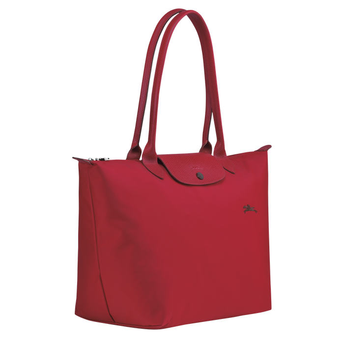Longchamp Le Pliage Club Large Shoulder Bag Red-Tote Bags-Longchamp