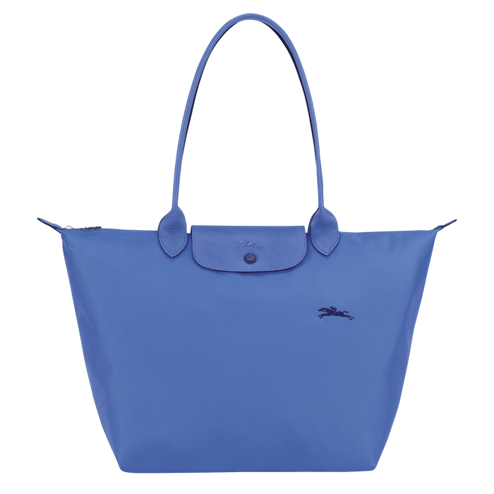 Longchamp Le Pliage Club Large Shoulder Bag Blue-Tote Bags-Longchamp