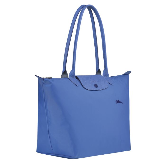 Longchamp Le Pliage Club Large Shoulder Bag Blue-Tote Bags-Longchamp