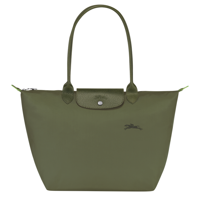 Longchamp Green Le Pliage Original Small Tote Shoulder Bag Forest-Tote Bags-Longchamp