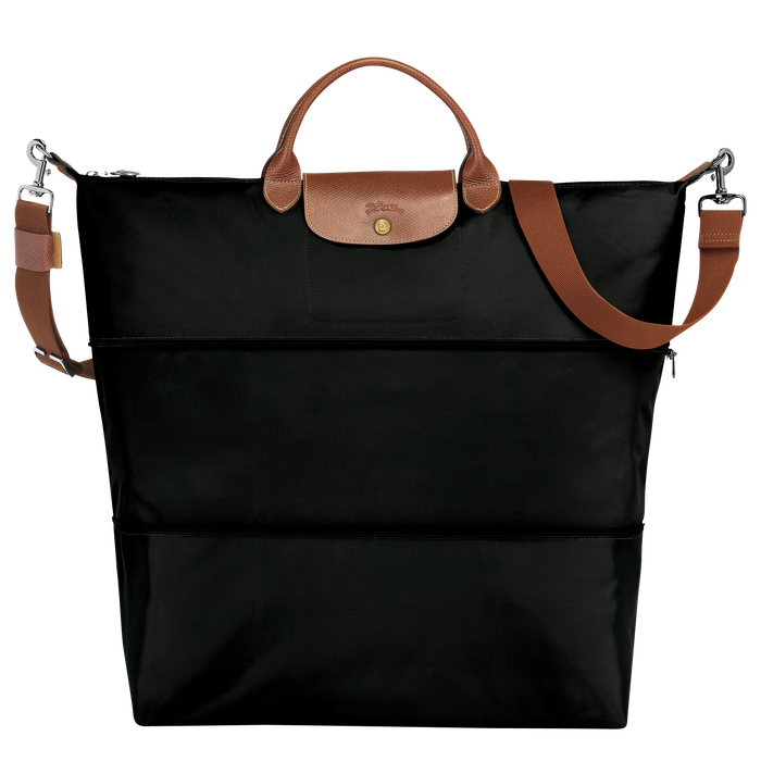 Longchamp  Le Pliage  Expandable Travel Bag  Black-Travel Bag-Longchamp