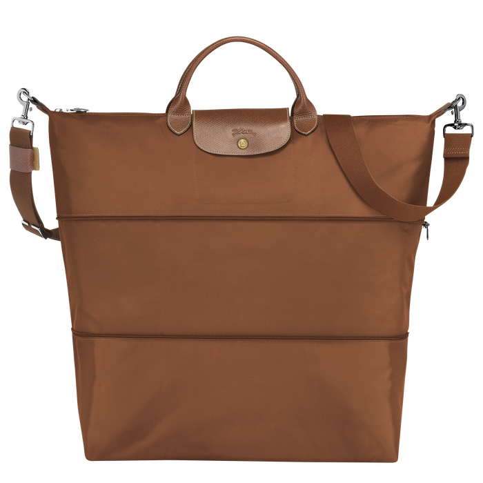 Longchamp  Le Pliage  Expandable Travel Bag Cognac-Travel Bag-Longchamp