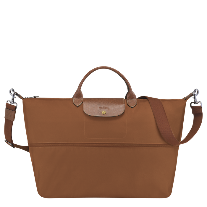 Longchamp  Le Pliage  Expandable Travel Bag Cognac-Travel Bag-Longchamp