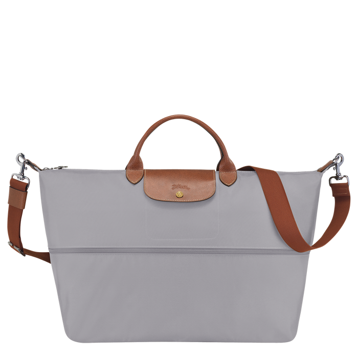 Longchamp  Le Pliage  Expandable Travel Bag Grey-Travel Bag-Longchamp
