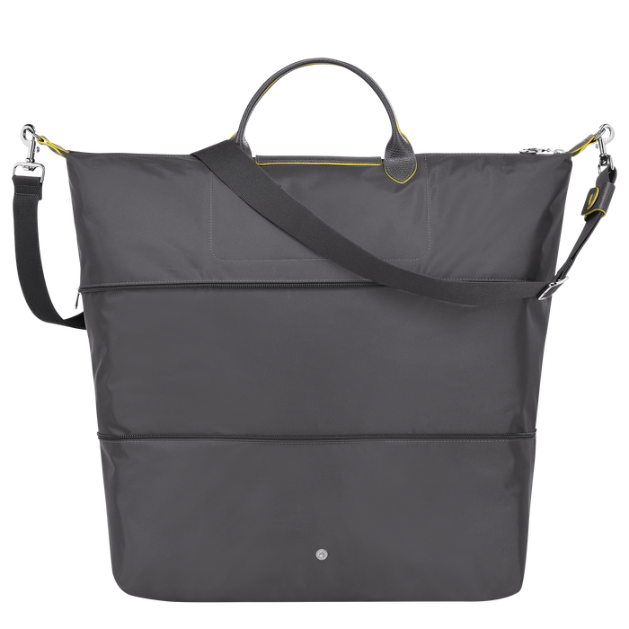 Longchamp  Le Pliage Club Expandable Travel Bag Gun Metal-Travel Bag-Longchamp