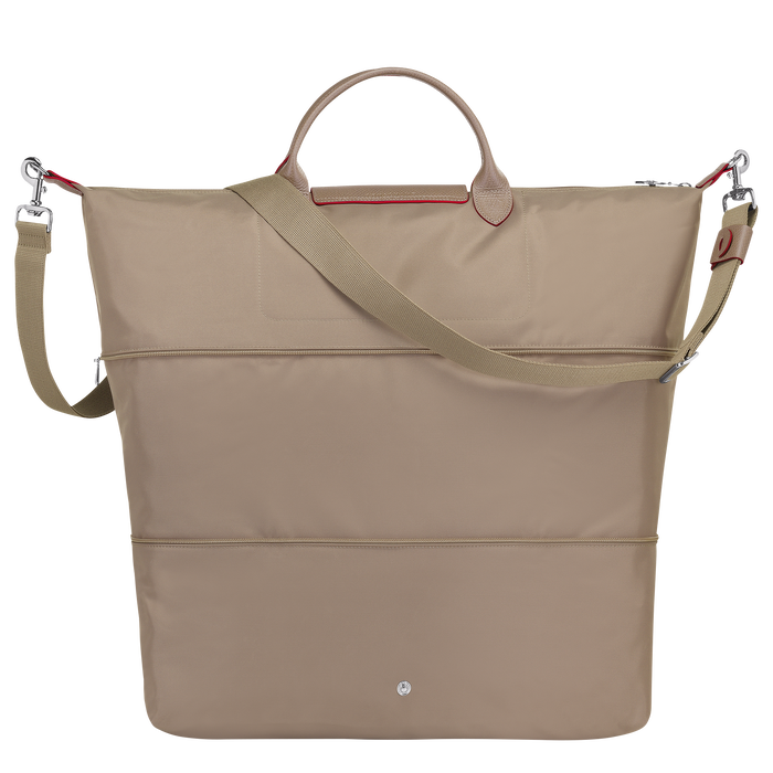 Longchamp  Le Pliage Club Expandable Travel Bag Brown-Travel Bag-Longchamp