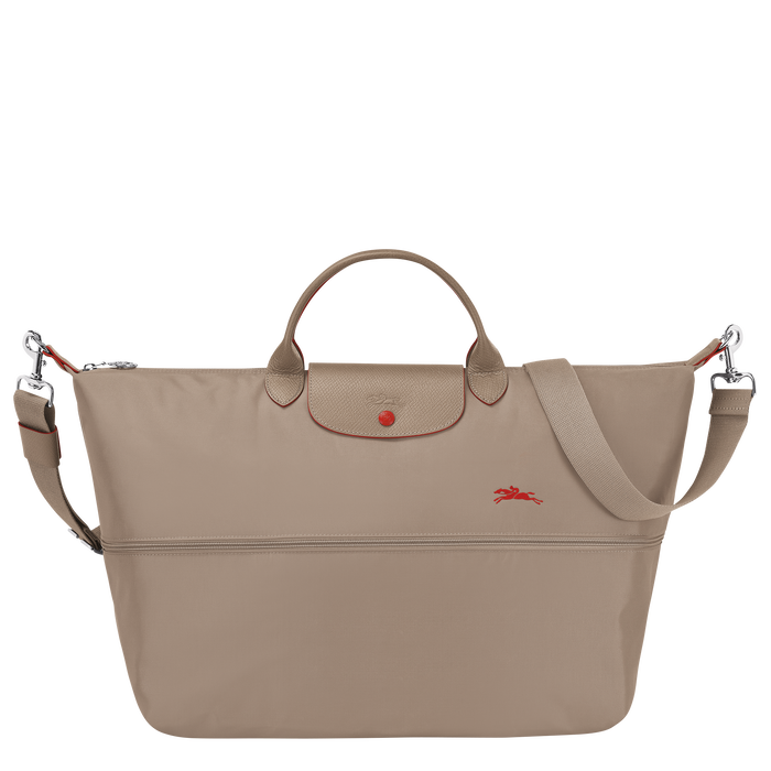 Longchamp  Le Pliage Club Expandable Travel Bag Brown-Travel Bag-Longchamp