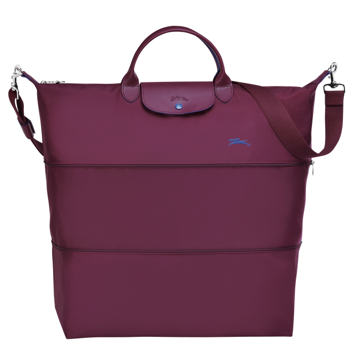 Longchamp  Le Pliage Club Expandable Travel Bag Plum-Travel Bag-Longchamp