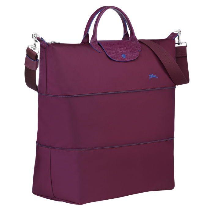 Longchamp  Le Pliage Club Expandable Travel Bag Plum-Travel Bag-Longchamp