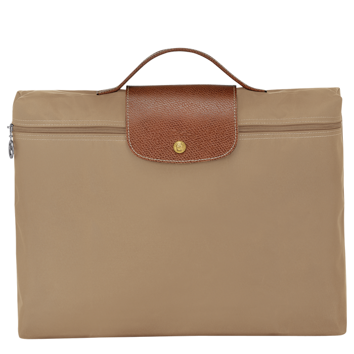 Longchamp Le Pliage Original Small Briefcase Desert-Document Bag-Longchamp