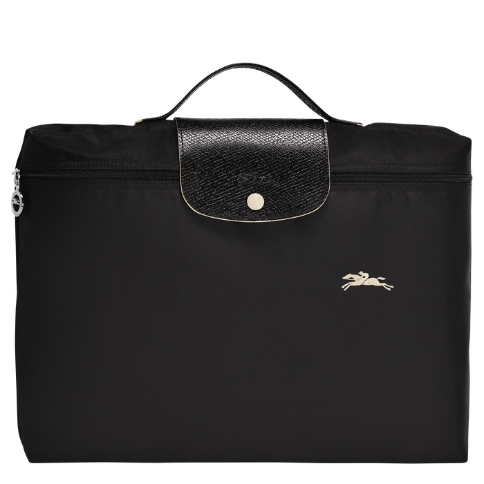 Longchamp Le Pliage Club Small Briefcase Black-Document Bag-Longchamp