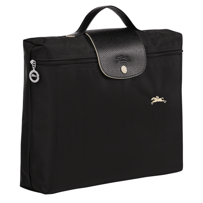 Longchamp Le Pliage Club Small Briefcase Black-Document Bag-Longchamp