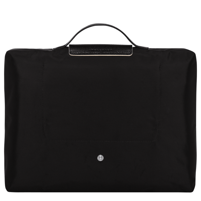 Longchamp Le Pliage Club Small Briefcase Black-Document Bag-Longchamp