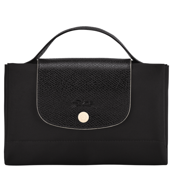 Longchamp Le Pliage Club Small Briefcase Black-Document Bag-Longchamp