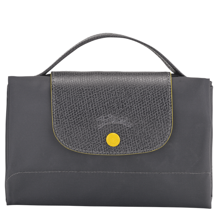 Longchamp Le Pliage Club Small Briefcase Gun Metal-Document Bag-Longchamp