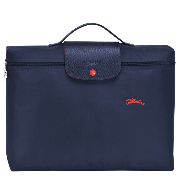 Longchamp Le Pliage Club Small Briefcase Navy-Document Bag-Longchamp