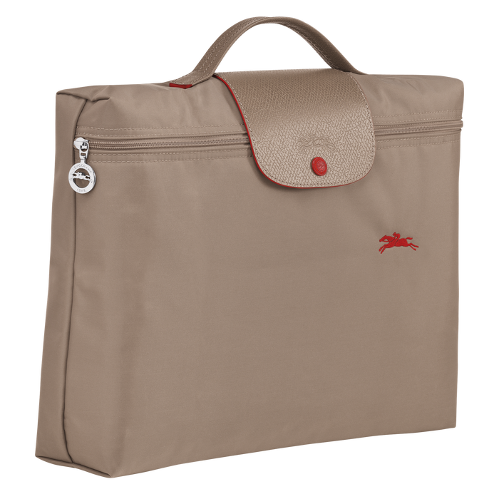 Longchamp Le Pliage Club Small Briefcase Brown-Document Bag-Longchamp