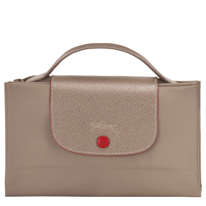 Longchamp Le Pliage Club Small Briefcase Brown-Document Bag-Longchamp