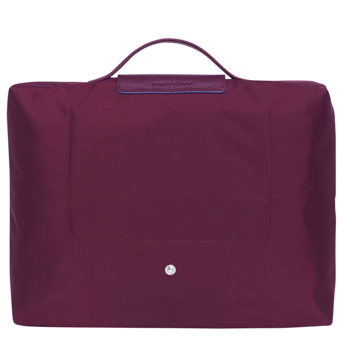 Longchamp Le Pliage Club Small Briefcase Plum-Document Bag-Longchamp