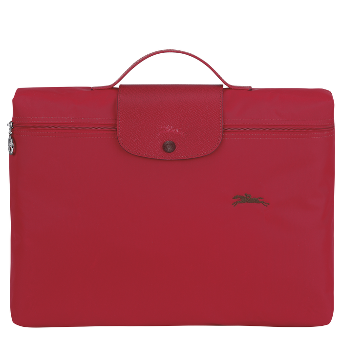 Longchamp Le Pliage Club Small Briefcase Red-Document Bag-Longchamp